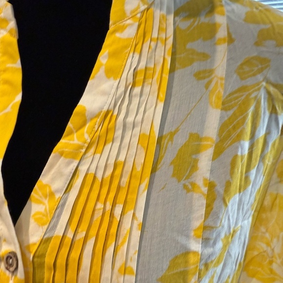 Anthropologie Maeve Pintuck Peplum Blouse - Picture 6 of 10